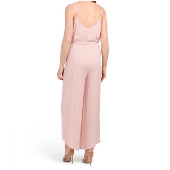 Kiwi & Punch (Salty Lemon) Spaghetti Strap Split Leg Jumpsuit - Picture 2 of 7